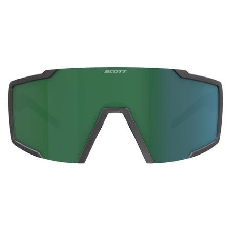 SCOTT Okulary Sunglasses Shield black matt / green chrome