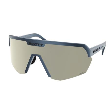 SCOTT Okulary Sunglasses Sport Shield  metallic blue,AMP white chrome S2