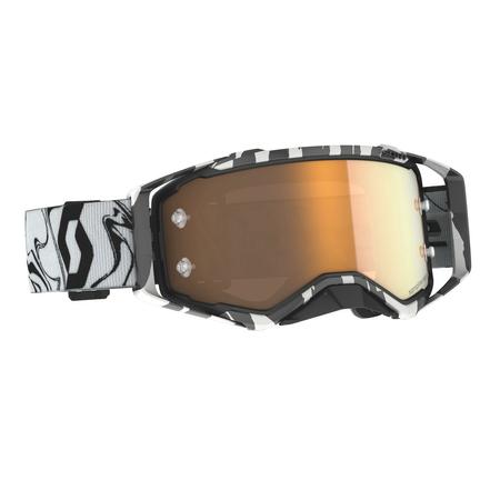 SCOTT Gogle Prospect Amplifier marble black/white / gold chrome works