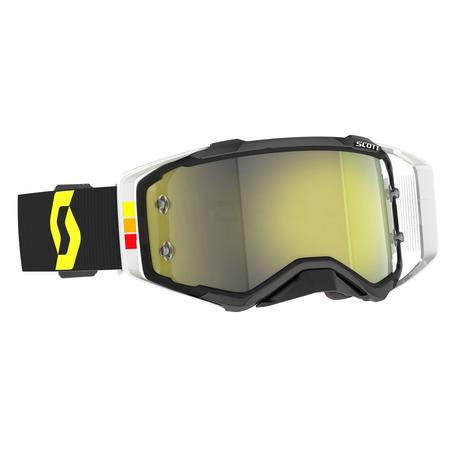 SCOTT LIMITED Gogle Prospect PRO CIRCUIT  black/white / yellow chrome works