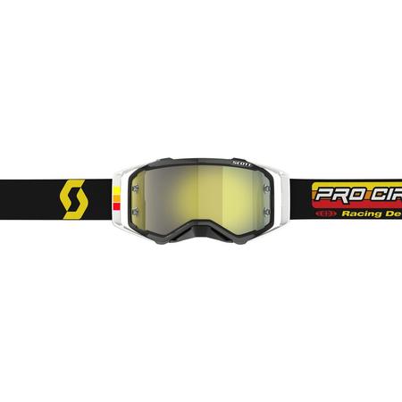 SCOTT LIMITED Gogle Prospect PRO CIRCUIT  black/white / yellow chrome works