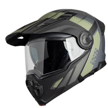 iXS Kask Venture 1.0 flip-up helmet matt black-anthracite-olive XL