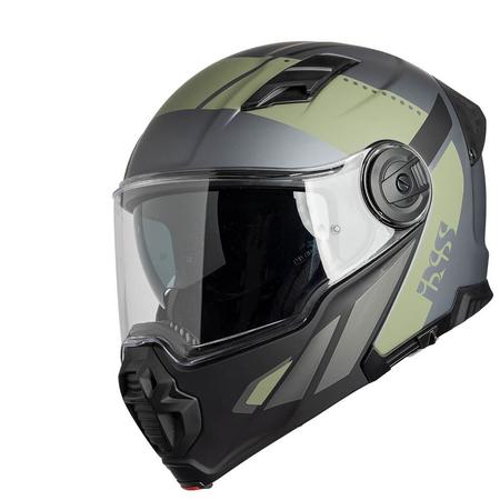 iXS Kask Venture 1.0 flip-up helmet matt black-anthracite-olive XL