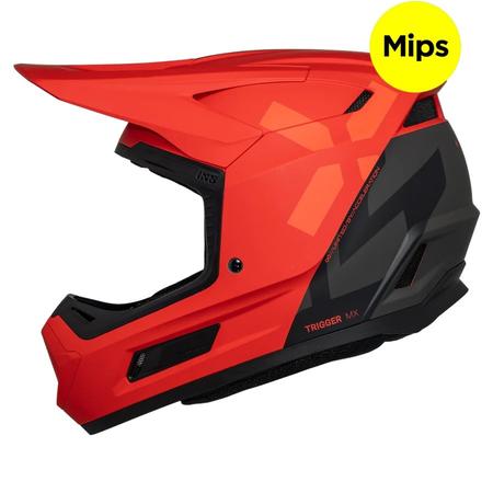 iXS Kask Trigger MX 1.0 Graphic MIPS full face helmet matt red-black